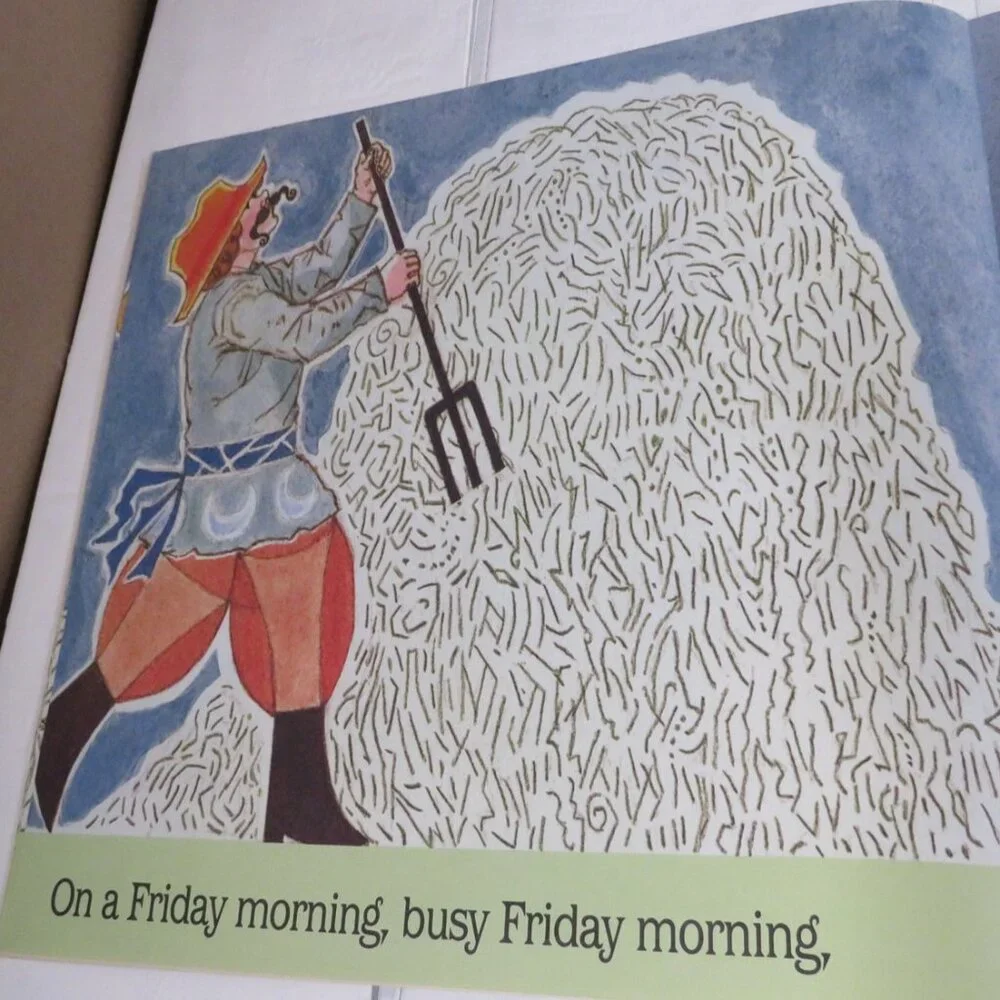 Busy Monday Morning BIG BOOK (almost 2 feet tall) with (2) student story books
